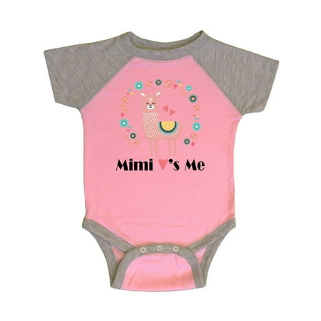 

Inktastic Mimi Loves Me Granddaughter Outfit Gift Baby Girl Bodysuit