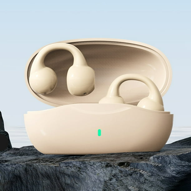 Audífonos inalámbricos Ear-Clip compatibles con Bluetooth para deportes (tono de piel)