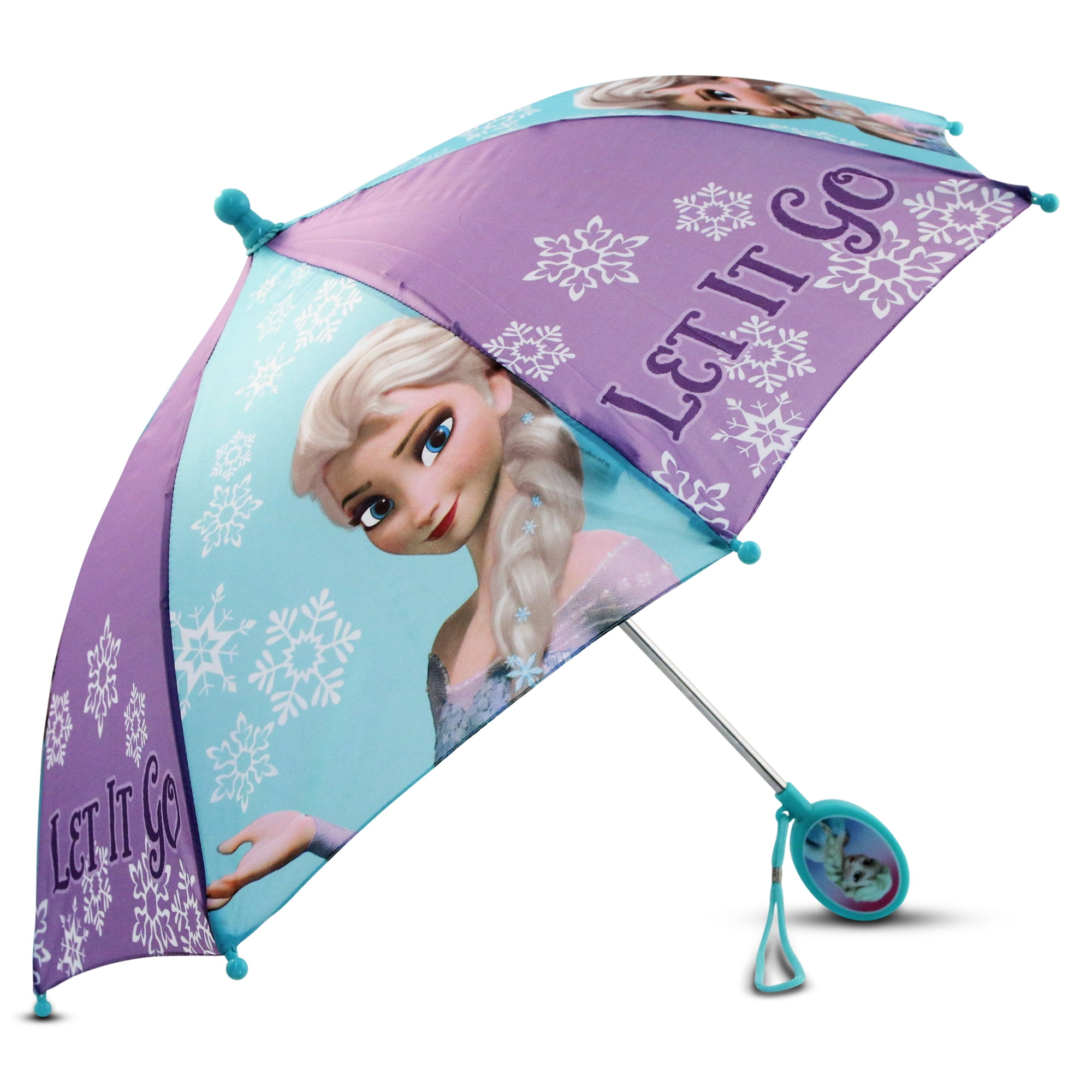 Little Girls Frozen Elsa Umbrella with Character Handle, Age 27