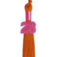 thumbnail image 6 of Endea Graduation Orange Graduation Tassel with Pink Bling Charm, 6 of 6