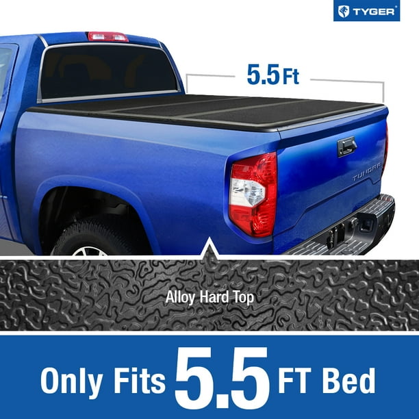 Tyger Auto T5 Alloy Hardtop Truck Bed Tonneau Cover For 2014 2020 Toyota Tundra Fleetside 5 5 Bed Tg Bc5t1432 Hard Folding Solid Tri Fold Pickup Truck Tonneau Cover Walmart Com Walmart Com