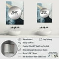 thumbnail image 4 of Designart "Monochrome Paint Minimalist Corner III" Coastal Mirror Wall Decor - Coastal White Coastal Living Room Wall Mirror Art - 32" x 24" Inch, 4 of 5