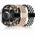 thumbnail image 1 of wonima02 3 Pack Stretchy Loop Band with Magnetic Clasp Compatible with Apple Watch Bands 40/38/41/42/44/45/46/49mm, Nylon Braided Elastic Strap for iWatch Series 11 10 9 8 7 6 5 4 SE/Ultra 3 2 1, 1 of 1