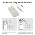 thumbnail image 4 of Scienceny Baño Cocina Inundación Alarma Sensor de agua automático Cuarto de Plástico Reutilizable Almacén Sótano Artesanía Scienceny TO008622-00B, 4 of 6