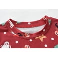 thumbnail image 2 of FEDPOP Toddler Christmas Pajamas Set Kids Reindeer Pjs Graphic Sleepwear Clothes 3T, 2 of 7