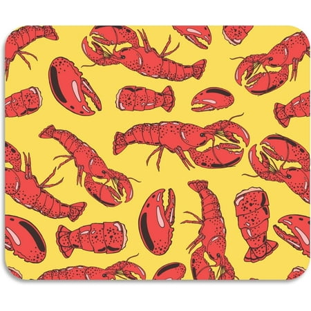 

Dish Drying Mat Red Lobster 18x16inch Absorbent Coffee Mat Non-slip Rubber Backed Easy Clean Hide Stain Yellow Kitchen Pad for Kitchen Counter Sink Coffee Bar