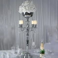 thumbnail image 6 of Efavormart 33" Tall Silver Arm Shiny Metal Candelabra Chandelier Votive Candle Holder Wedding Centerpiece, 6 of 6
