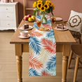 thumbnail image 4 of Table Runners 120 Inches Long Dress Scarves, Tropical Botanical Farmhouse Coffee/Dining/Kitchen Table Decor Table Runner for Living Room, Summer Colorful Palm Leaves Boho 13x120 Inch, 4 of 9