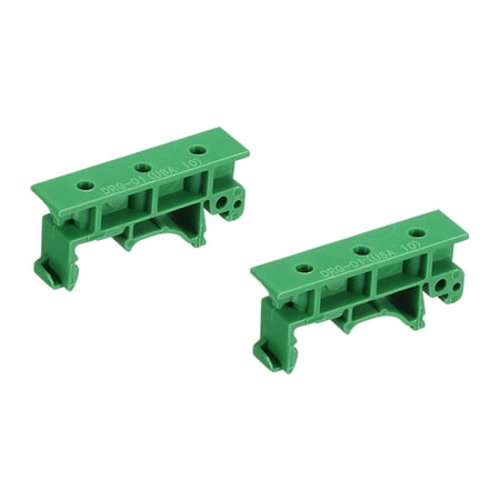

Uxcell PCB DIN Rail Mounting Bracket Carrier Clips for 35mm DIN Rail Green 2 Sets