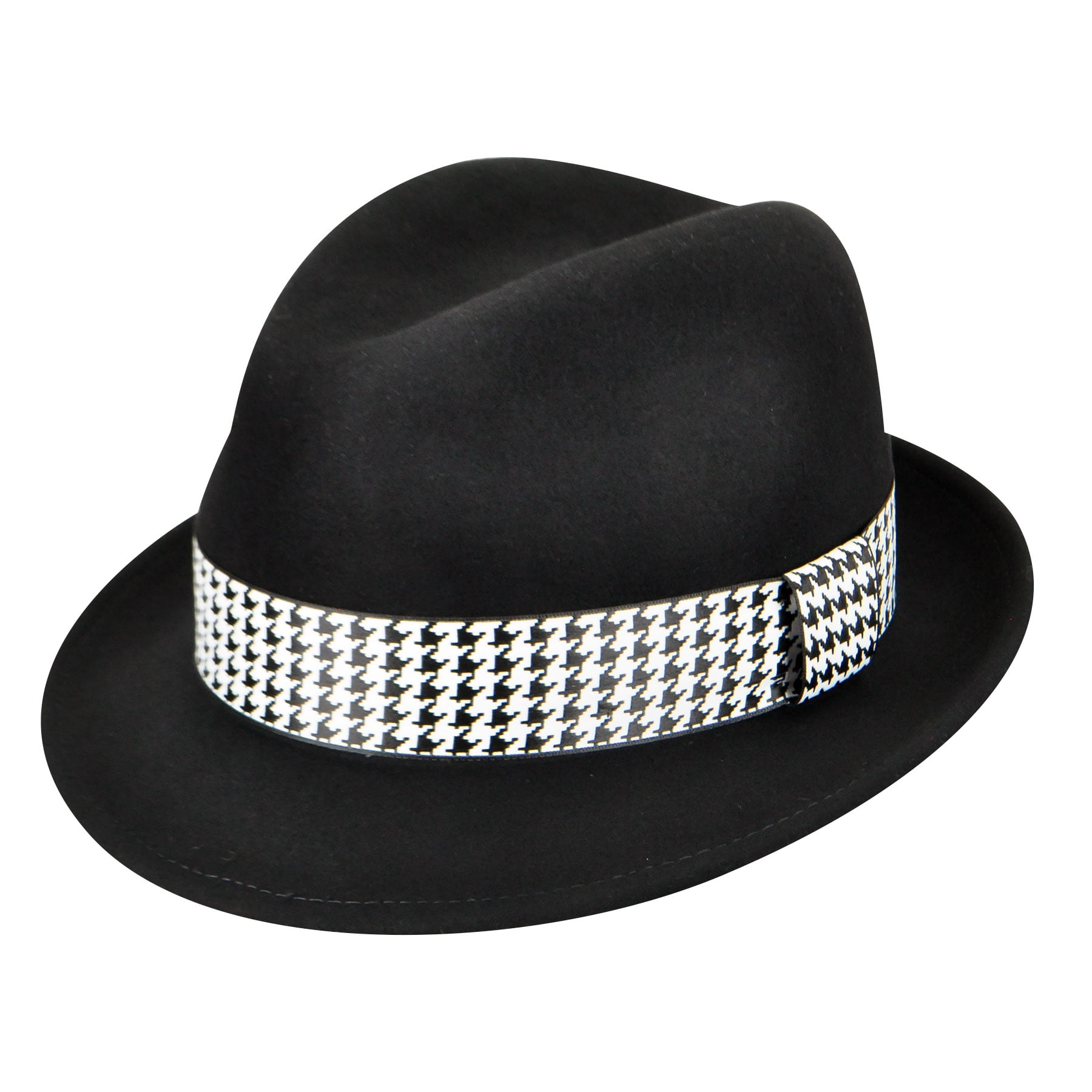 Bear Houndstooth Fedora - Walmart.com
