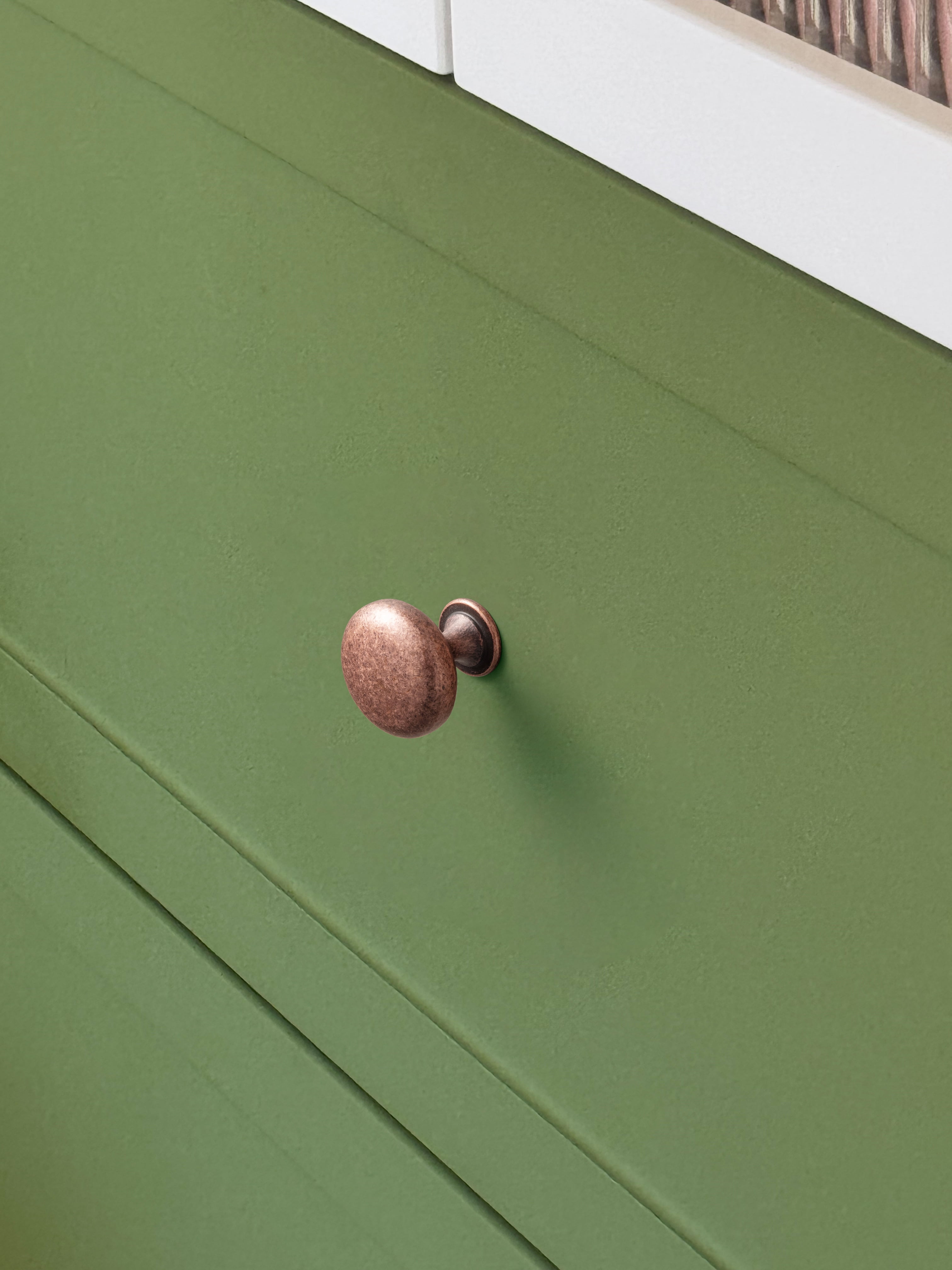 Goo-Ki 12 Pack 1.18" Hole Center Antique Copper Cabinet Drawer Knobs, Zinc Alloy Cabinet Handles for Bar Cupboard Closet Wardrobe