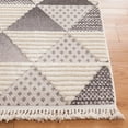 thumbnail image 3 of SAFAVIEH Urban Seachlann High Low Triangles with Fringe Area Rug, Grey/Ivory, 4' x 6', 3 of 8