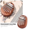 thumbnail image 2 of Sywqhk Mini 8 teclas Kalimba Percusión Instrumento musical Caoba Pulgar Dedo Piano Sywqhk Alta Calidad, 2 of 8