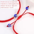 thumbnail image 4 of Evil Eye Bracelets for Mommy and Me Handmand Lucky Bracelets Adjustable Red Rope String Protection Bracelets for Women Men Family, 4 of 6