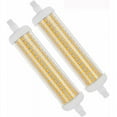 thumbnail image 1 of Bombilla LED R7S regulable, 20 W, reemplazo de halógeno de 100 W, luz blanca cálida de 3000 K, larga vida útil para iluminación de almacenamiento, garaje y taller (paquete de 2), 1 of 5
