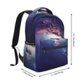 thumbnail image 2 of Pofeuu Planets Stars And Galaxies Print Backpack for Men and Women - Basic Bookbag Casual Daypack Backpacks for College Work Travel-One Size, 2 of 5