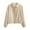 Beige, variant on Babysbule Winter Coats for Women Fashion Women Zipper Causal Solid Cardigan Blouse Pocket Coat Blouse