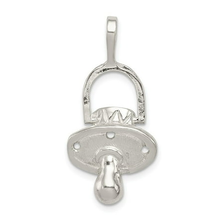 Pacifier Charm Jewelry - Sterling Silver Pacifier Charm