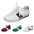 thumbnail image 2 of NOKIO White Sneakers for Women Comfortable Casual Sport Shoes Lightweight Outdoor Walking Footwear with Soft Insole, 𝖫a𝖼e Up Tennis Athlet𝗂c Shoes for Back to College, 2 of 9