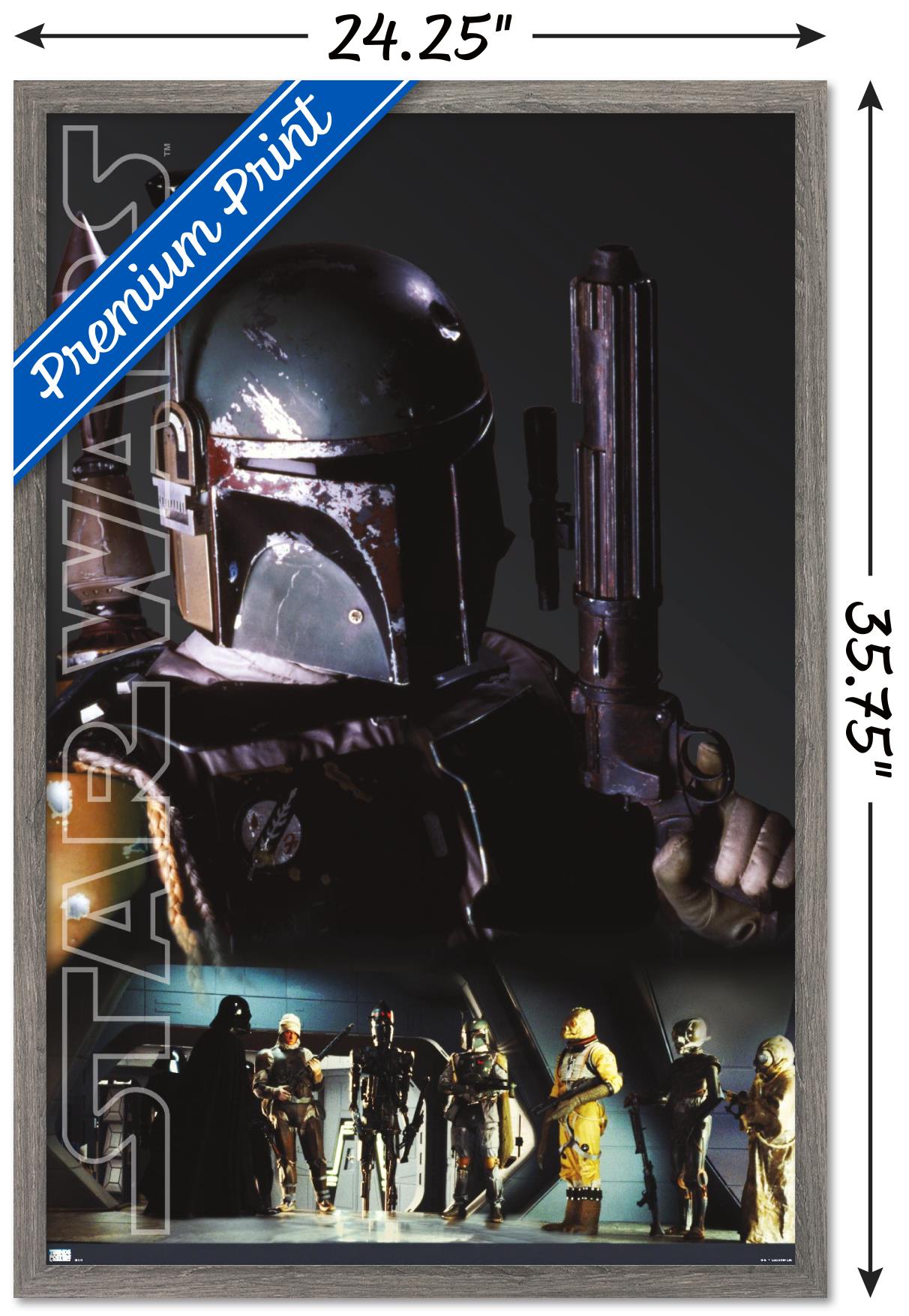Star Wars: Saga - Bounty Hunters - Collage Wall Poster, 22.375" x 34", Framed