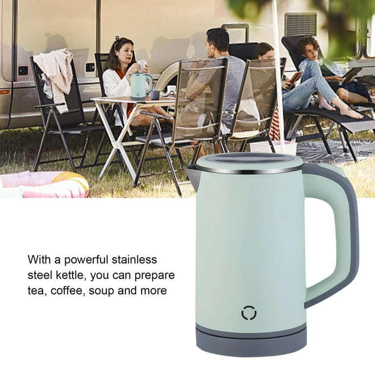 Retro Electric Kettle 304 Stainless Steel Household Appliances 1.5l  Portable Travel Water Boiler 1500w European Style Coffee Pot