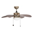 thumbnail image 3 of Ventilador De Techo Bronce Antiguo Caoba 1 Luz E27 32 LámparaYa V4433-1, 3 of 6