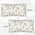thumbnail image 2 of Disketp Vintage Stylized White Color Pillowcase, Queen Size Pillow Cases for Bedroom,Office,Sofa, Pillow Cover with Envelope Closure - 20x36in, 2 of 7