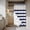 Blue, variant on Blue Stripes No Hook Shower Curtain Waterproof, Bathroom Curtains with Snap in Liners and See Through Top Window, Simple Blue White Texture Hotel Style Bathtub Curtains Shower 36"Wx78"L