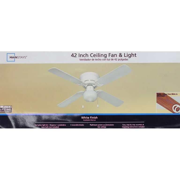 Mainstays 42 Inch Ceiling Fan Instructions Shelly Lighting
