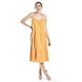 thumbnail image 5 of Vestido midi con tirantes ajustables Roman Fashion /Juvenil, 30085 (Mostaza) amarillo CH, 5 of 5