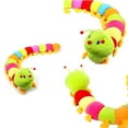 thumbnail image 2 of Jouet Chenille en Coton Doux Multicolore Poupée pour Enfants Cadeau d'Anniversaire, 2 of 10