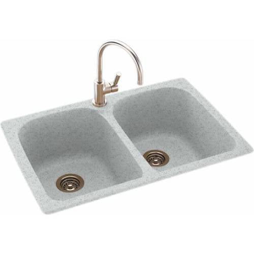Swan KSLB3322010 33" x 22" Swanstone DoubleBasin Dual Mount Kitchen