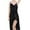 Womens Nightgowns Black, variant on ylioge Womens Nightgowns & Sleepshirts Silk Satin High Slit Lace Splice V Neck Spaghetti Strap Solid Color Soft Homewear Midi Dresses