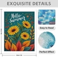 thumbnail image 3 of Diamond Art Kit for Adults, Summer Sunflowers Vibrant Leaves Diamond Painting for Adults Beginners, 5D DIY Diamond Art Painting Kits, Colorful Diamond Painting Craft for Home Decor 12x16 Frameless, 3 of 7