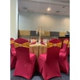 thumbnail image 4 of YCC Linens - 6 Pack Stretch Spandex Banquet Chair Covers - Fuchsia, 4 of 7