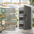 Key Group Lock Box Key Lock Box Organizer Cabinet, Black, 2.3inx11.3inx21.7in, for Office ...