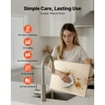thumbnail image 5 of VEVOR Pizza Stone, 20 x 14 x 0.6 in Rectangular Cordierite Pizza Stone, 1450℉ Heat-Resistant Cook Stone, Extra Large Baking-Stone with Metal Peel, Scraper, for Kitchen Bake Oven, BBQ Grill, 5 of 9