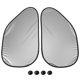 thumbnail image 4 of 2pcs Auto ventana lateral color negro plata, 4 of 5