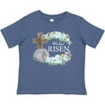 thumbnail image 3 of Inktastic Easter He Has Risen with Cross and Flowers Boys or Girls Baby T-Shirt, 3 of 5