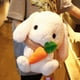 thumbnail image 1 of Conejito de Pascua de peluche, conejo de Pascua, muñeco de peluche, conejo de peluche blanco con zanahoria, regalo perfecto de cumpleaños y Año Nuevo para niños, 1 of 9