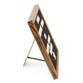 thumbnail image 4 of Real Wood Framed Felt Letter Board, Changeable Message Board, 10" x 10", Folding Stand and Wall Mount, 500+ Pieces of White & Gold Letters, Numbers, Words & Symbols, by Better Office Products (Rustic, 4 of 5