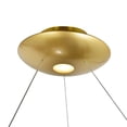 thumbnail image 5 of CWI Lighting Deux Lunes Contemporary Metal LED Chandelier in Black/Brass, 5 of 6