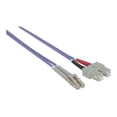 thumbnail image 3 of Intellinet Fiber Optic Patch Cable, OM4, LC/SC, 5m, Violet, Duplex, Multimode, 50/125 ��m, LSZH, Fibre, Lifetime Warranty, Polybag - Patch cable - SC multi-mode (M) to LC multi-mode (M) - 5 m - fiber optic - duplex - 50 / 125 micron - OM4 - halogen-free - violet, 3 of 5