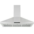thumbnail image 2 of Ancona 36 in. Convertible Wall Mount Pyramid Range Hood in Stainless Steel, 2 of 5