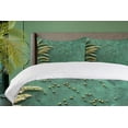 thumbnail image 4 of Ambesonne Natural Color Duvet Cover Sets, Agriculture Art Wheat, 2-Queen, Jade Green Olive Green, 4 of 7