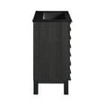 thumbnail image 6 of Cascade 18 in. Black Oak Bathroom Vanity With Black Ceramic Sink Top, 6 of 8