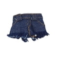 thumbnail image 2 of Pantalones cortos vaqueros a escala 1/12. Accesorio práctico para muñecas: pantalones cortos vaqueros para vestir figuras de 6 pulgadas. azul oscuro, 2 of 9