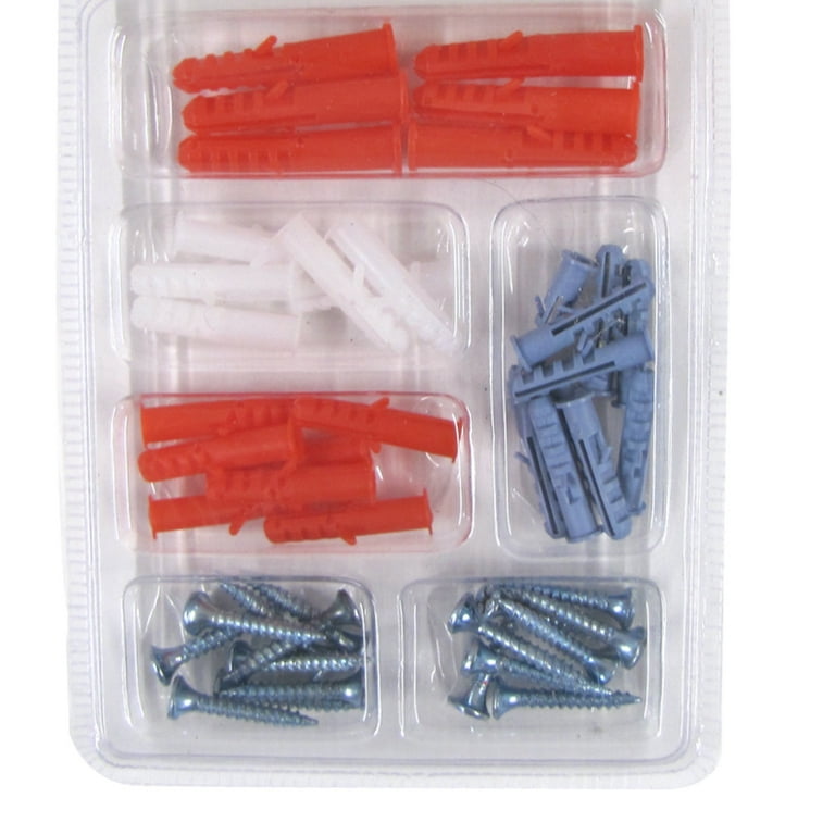 49pc Phillips Head Coarse Drywall Screw Anchor Assortment Kit Mounting Hardware 49pc Phillips Head Coarse Drywall Screw Anchor Assortment Kit Mounting Hardware