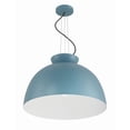 thumbnail image 3 of Craftmade Modern E26 Pendant Steel White Frost Glass Light, 3 of 5