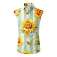 thumbnail image 4 of LTTVQM Men's Hawaiian Shirts 2026 Summer Beach Sleeveless Button Down Shirts Casual Loose Tropical Print T-Shirts Holiday Outfit Wine L, 4 of 5